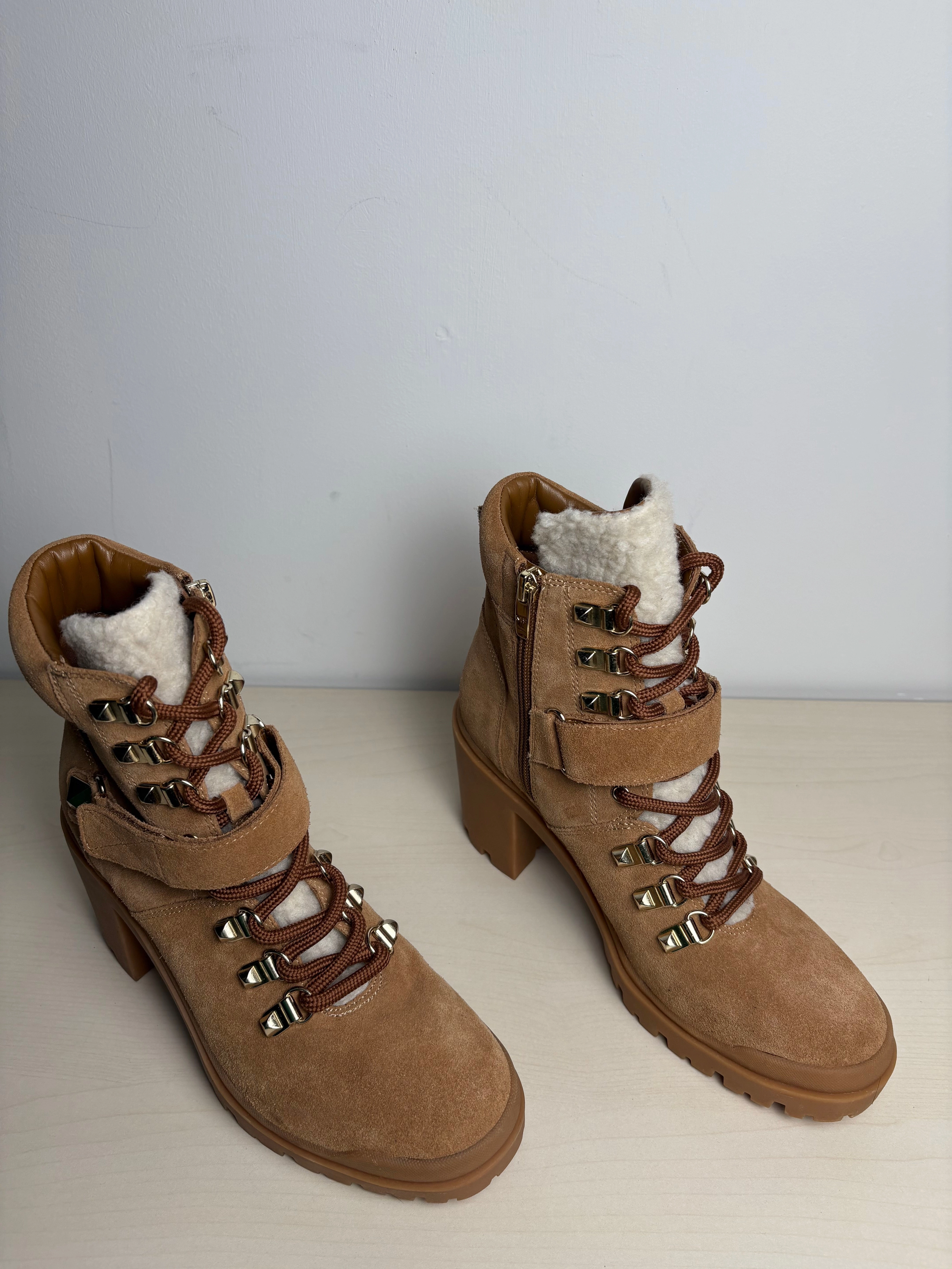 Boots Ankle Heels By Marc Fisher In Brown, Size: 7.5 Fashion Heels