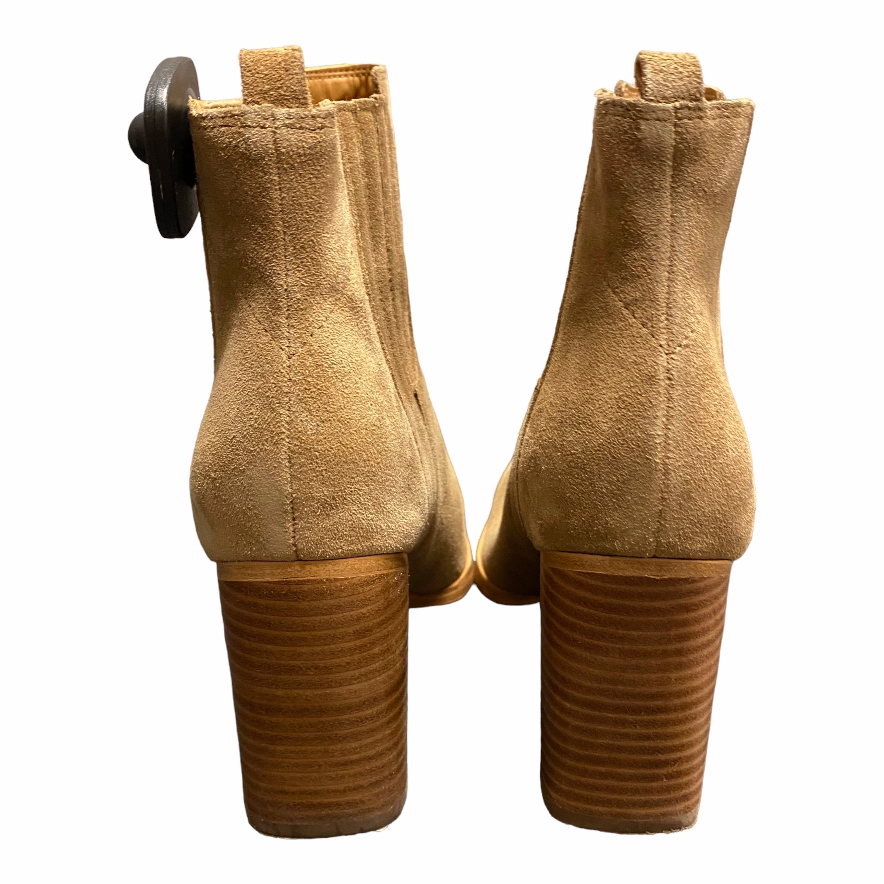 Boots Ankle Heels By Marc Fisher In Brown, Size: 9.5 Fashion Heels