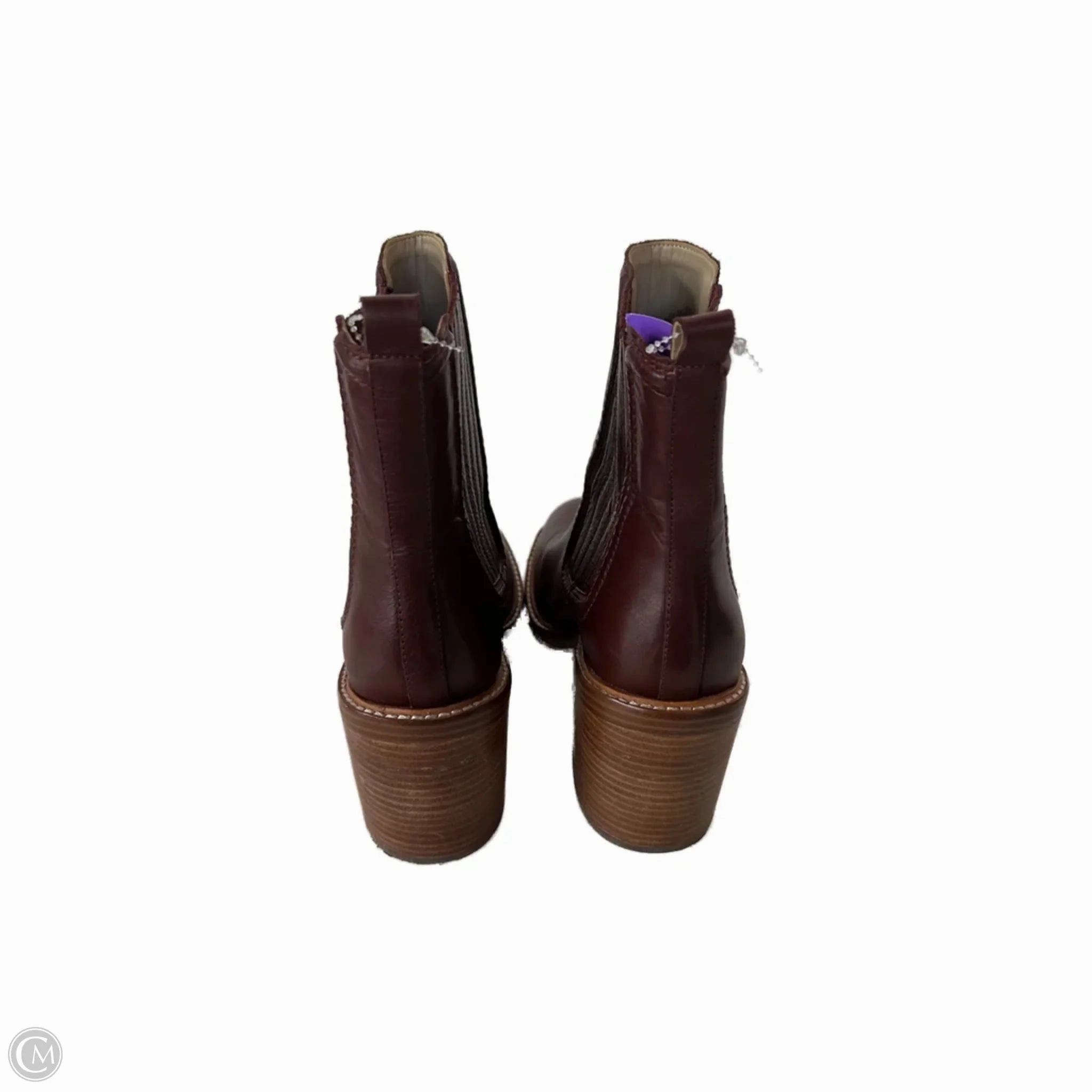 Boots Ankle Heels By Marc Fisher In Brown, Size: 9 Fashion Heels