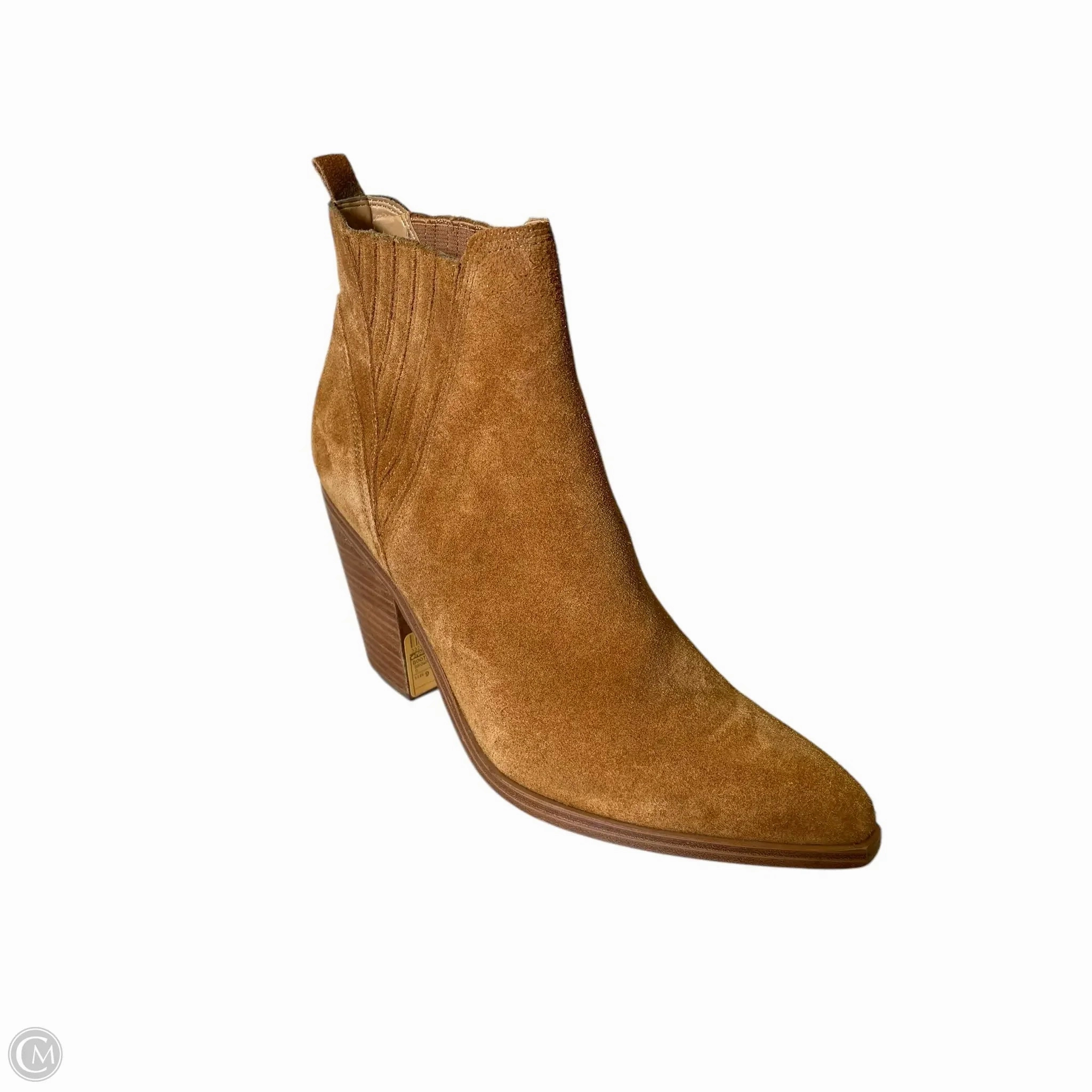 Boots Ankle Heels By Marc Fisher In Brown, Size: 9 Fashion Heels