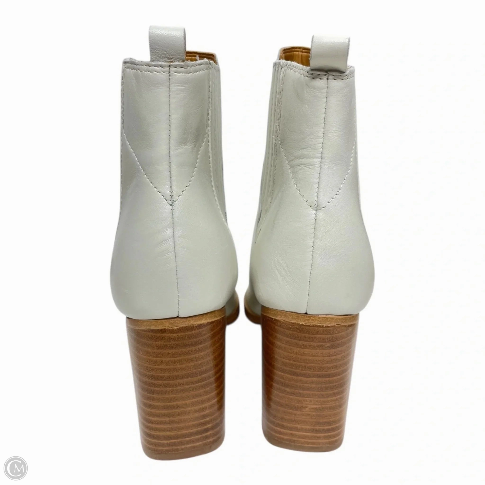 Boots Ankle Heels By Marc Fisher In Cream, Size: 8 Fashion Heels