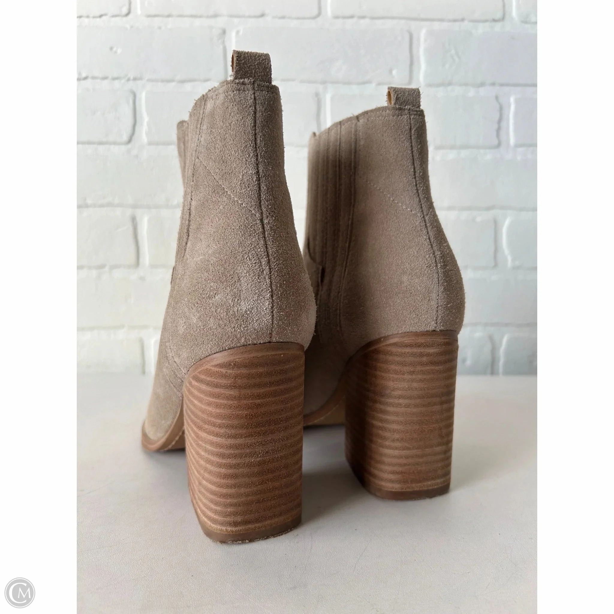 Boots Ankle Heels By Marc Fisher In Tan, Size: 8.5 Fashion Heels