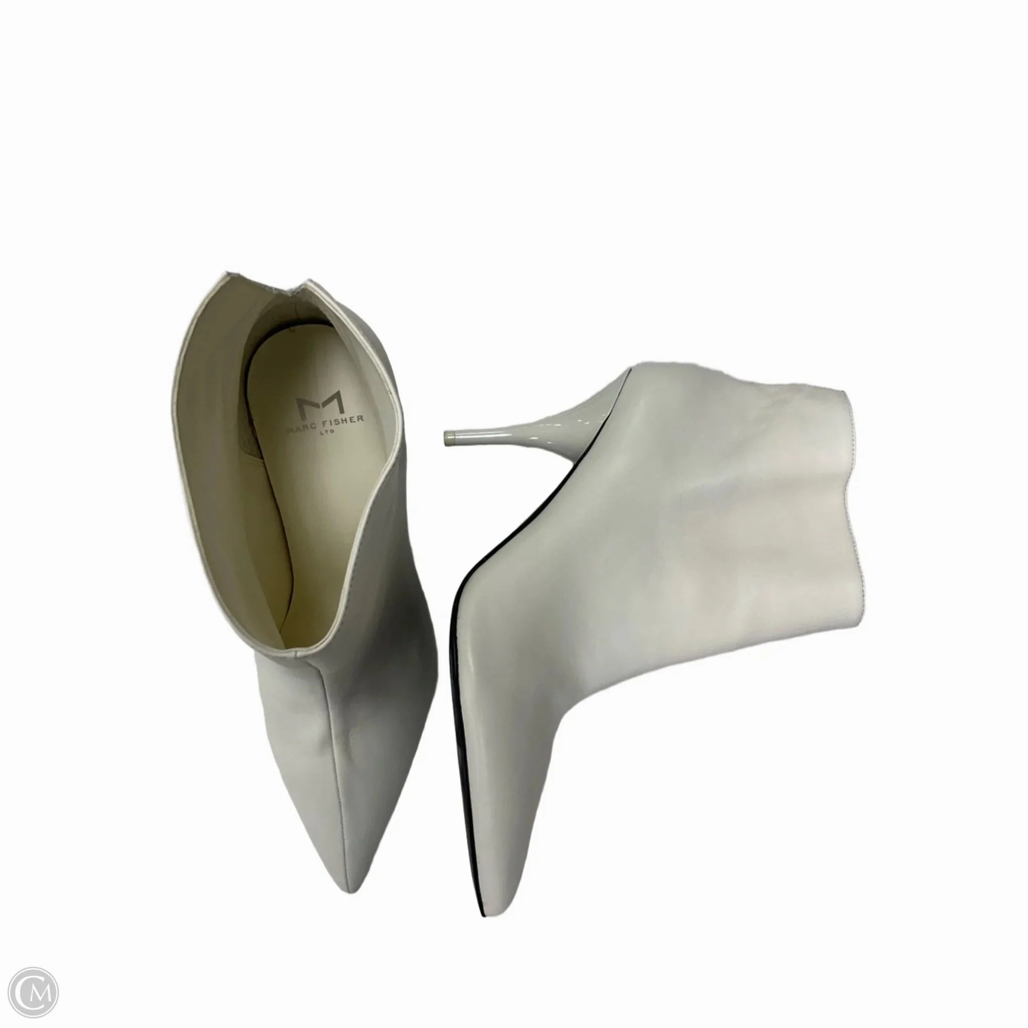 Boots Ankle Heels By Marc Fisher In White, Size: 10 Fashion Heels