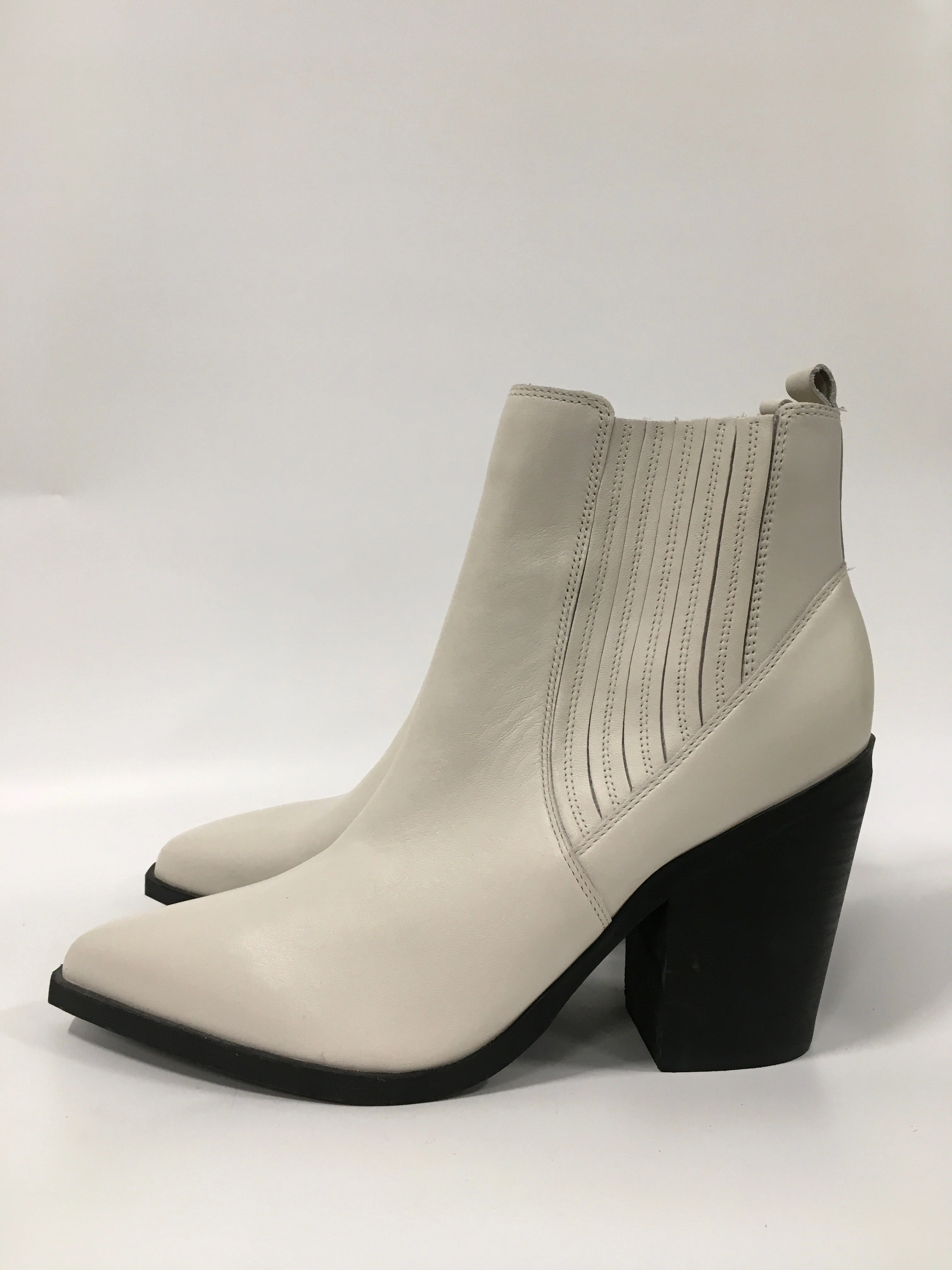 Boots Ankle Heels By Marc Fisher In White, Size: 10 Fashion Heels
