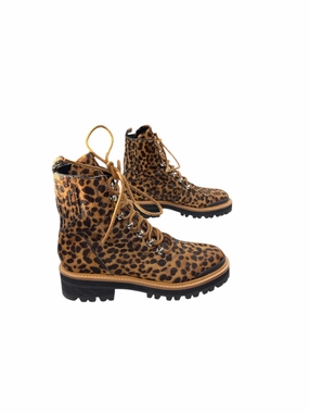 Boots Combat By Marc Fisher In Animal Print, Size: 7 Marc Fisher fashion shoes with block heels