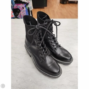 Boots Combat By Marc Fisher In Black, Size: 8.5 Marc Fisher fashion shoes with block heels