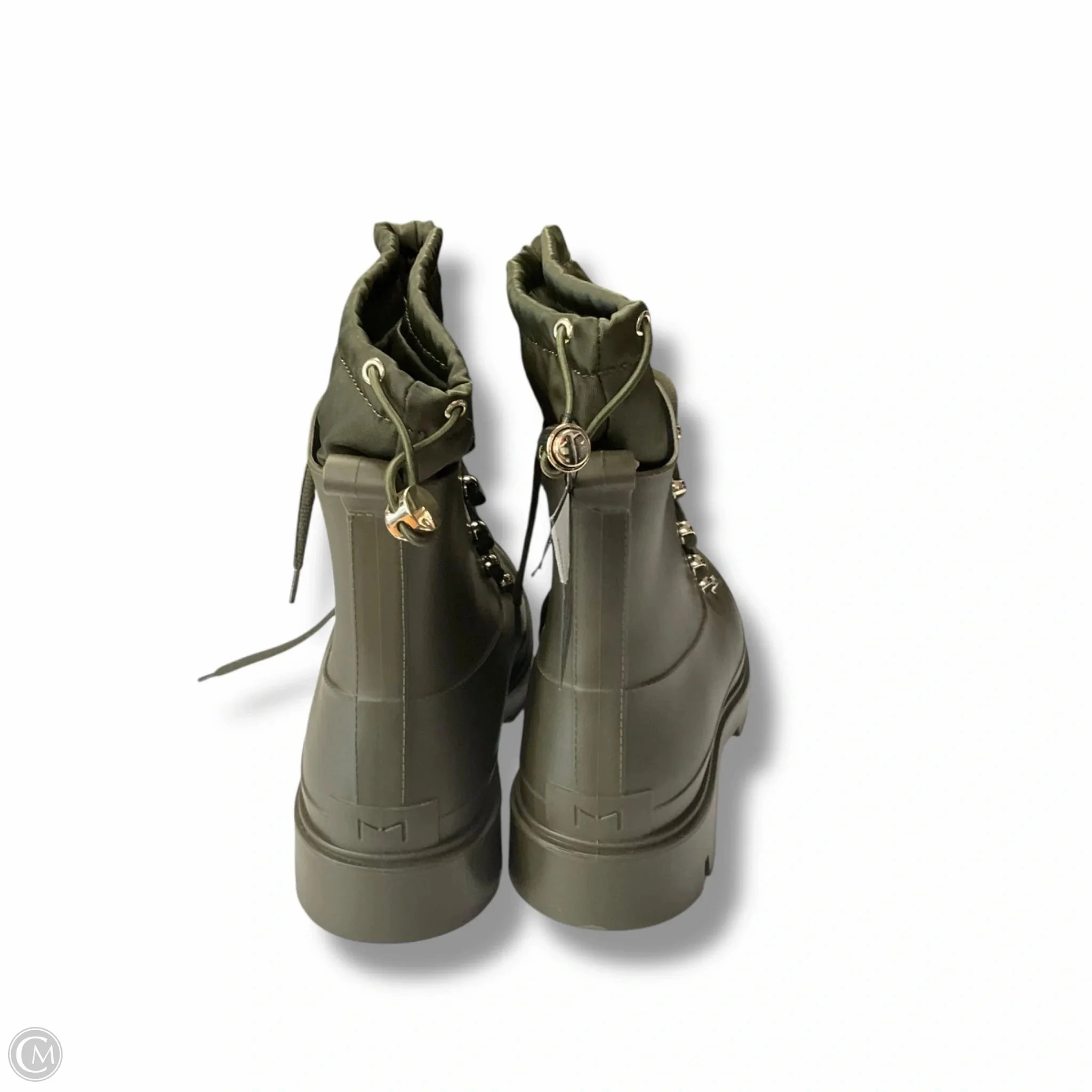 Boots Combat By Marc Fisher In Green, Size: 10 Fashion Heels