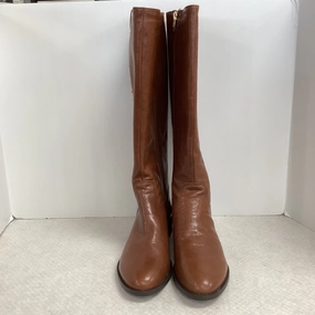 Boots Knee Flats By Marc Fisher In Brown, Size: 9.5 Marc Fisher fashion shoes with block heels