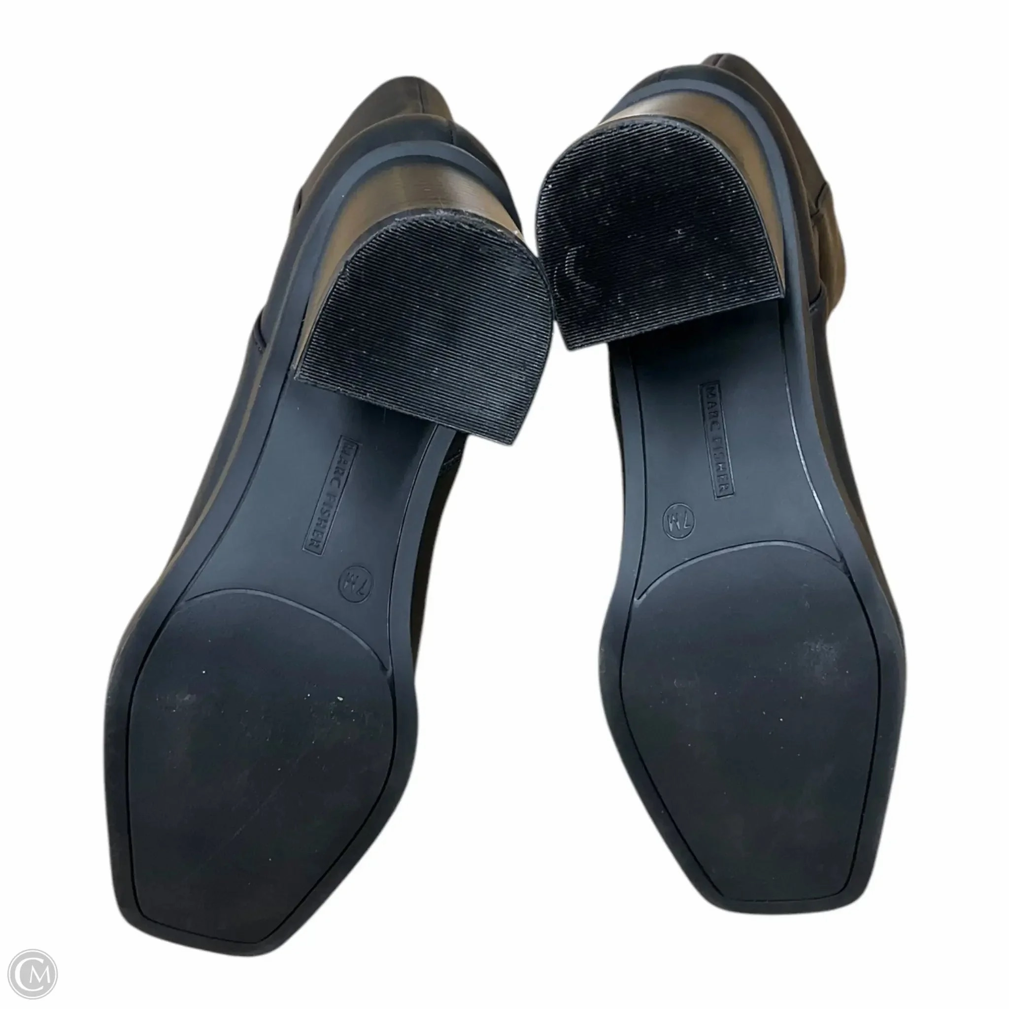 Boots Mid-calf Heels By Marc Fisher In Black, Size: 7 Fashion Heels