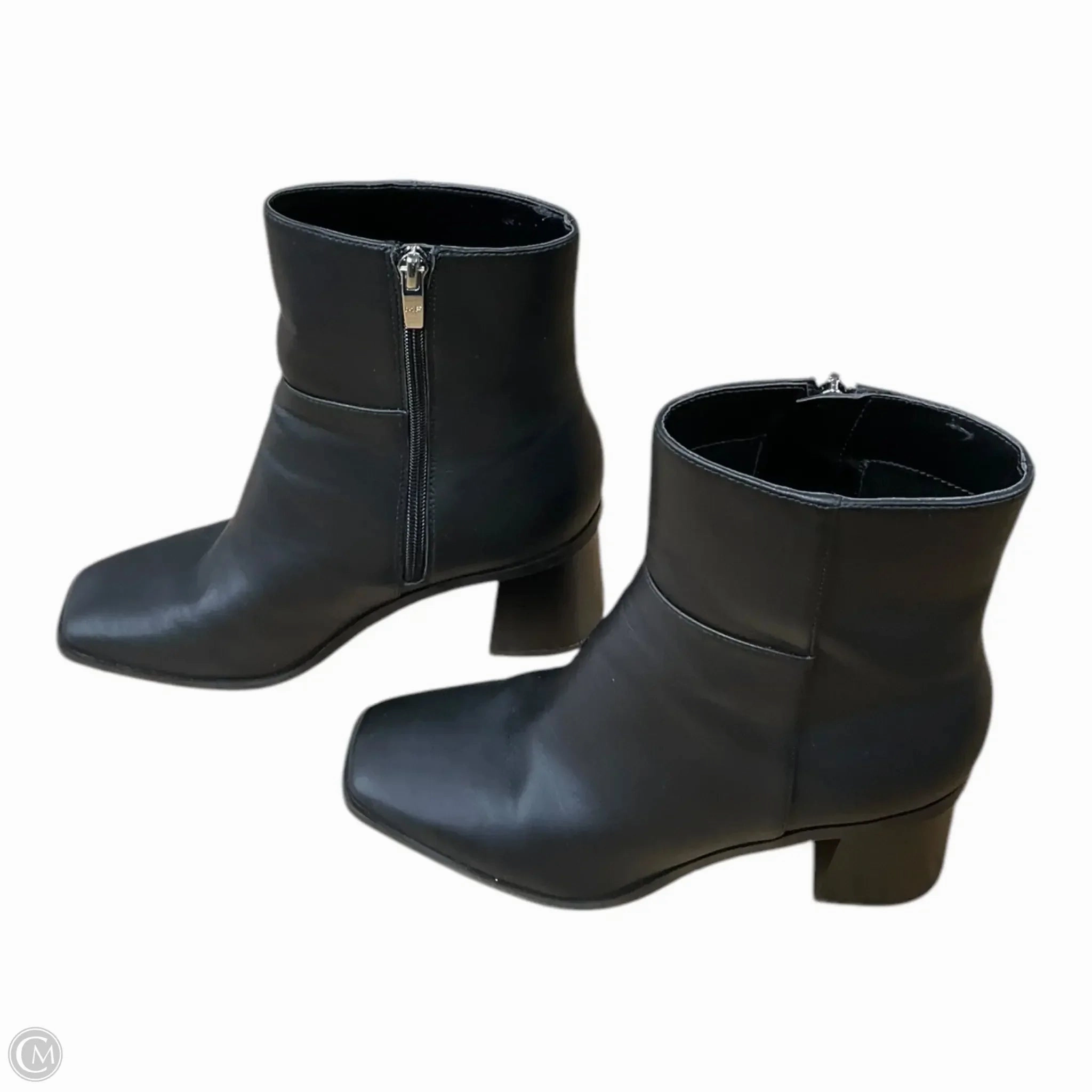 Boots Mid-calf Heels By Marc Fisher In Black, Size: 7 Fashion Heels