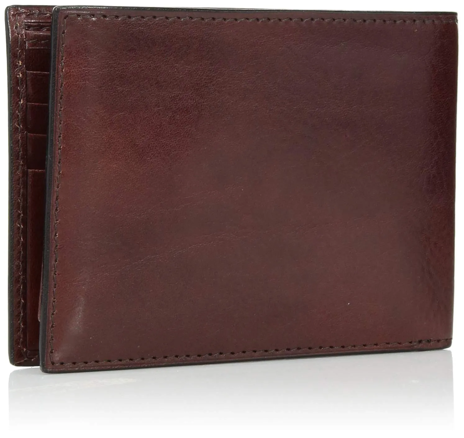 Bosca Mens Old Leather Credit Wallet w/ ID Passcase Bags Bosca