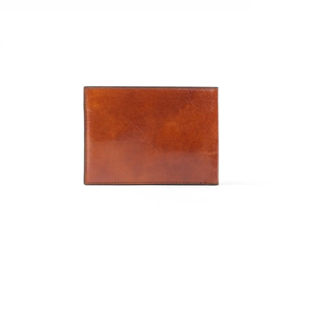 Bosca Mens Old Leather Credit Wallet w/ ID Passcase Bags Bosca