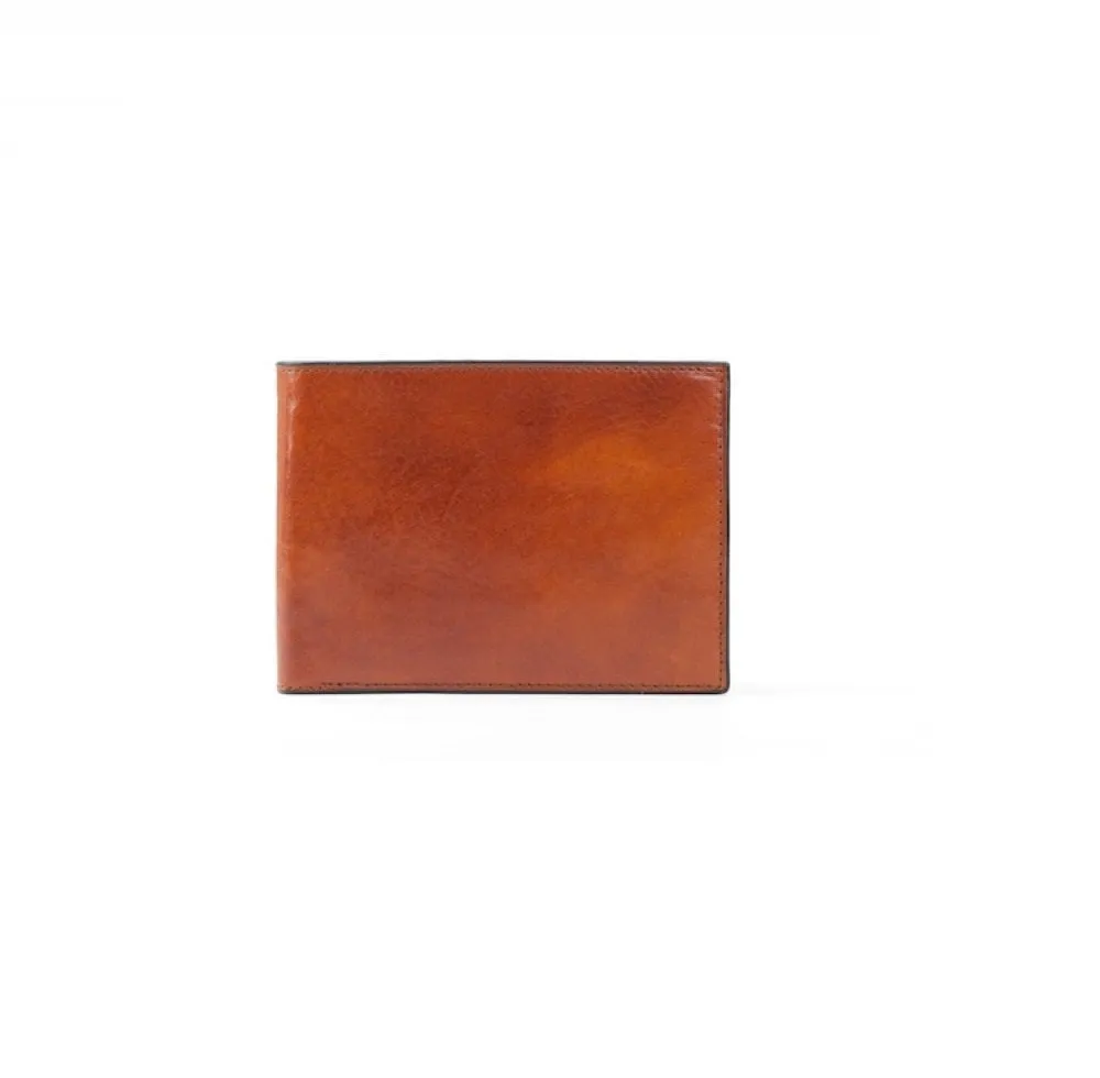 Bosca Mens Old Leather Credit Wallet w/ ID Passcase Bags Bosca
