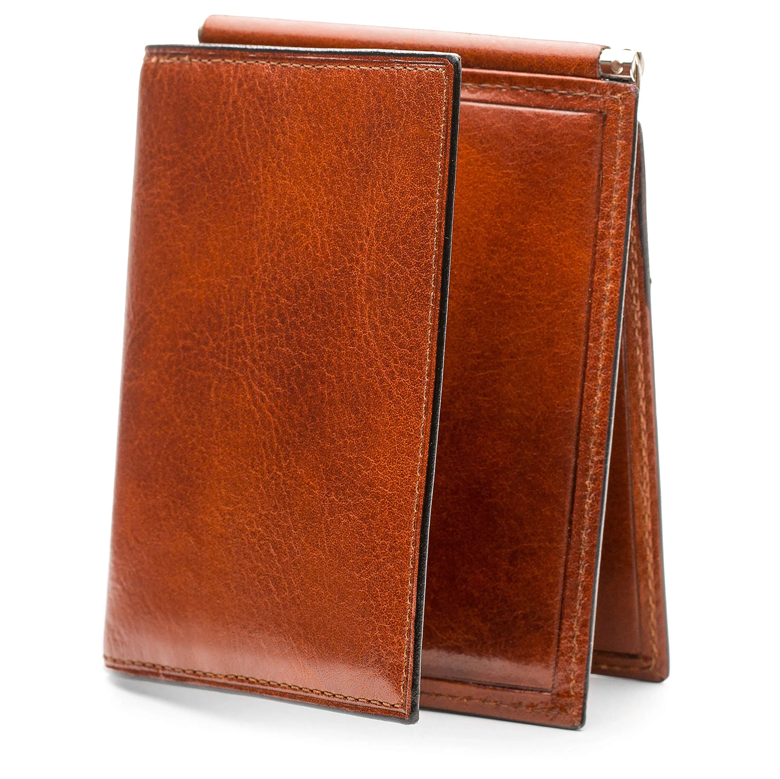 Bosca Old Leather Money Clip w/Outside Pocket Bags Bosca