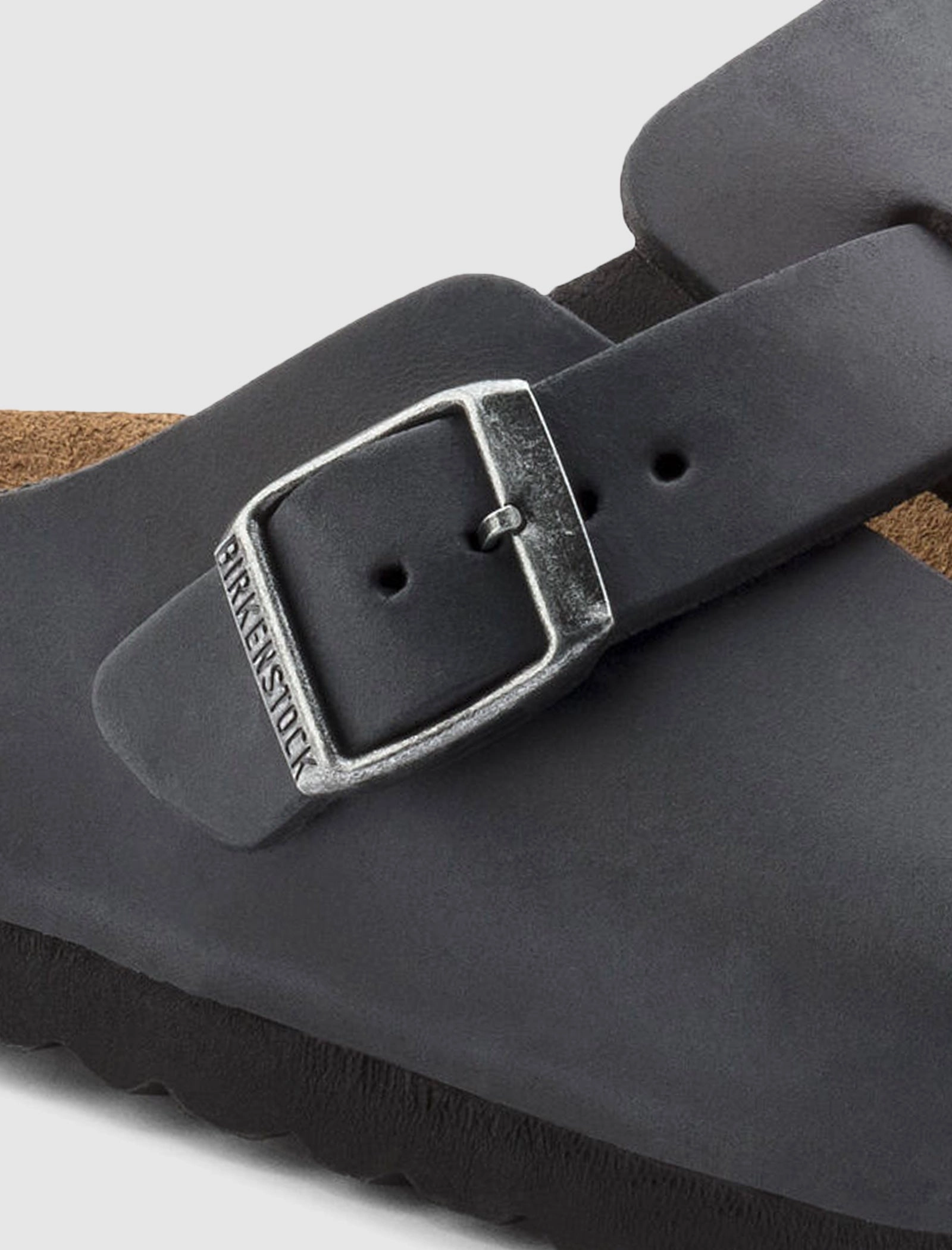 BOSTON OILED LEATHER "BLACK" Arch Support Footbeds