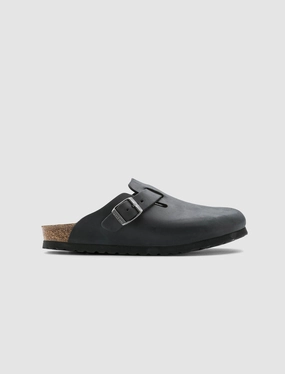 BOSTON OILED LEATHER "BLACK" Birkenstock shoe designs