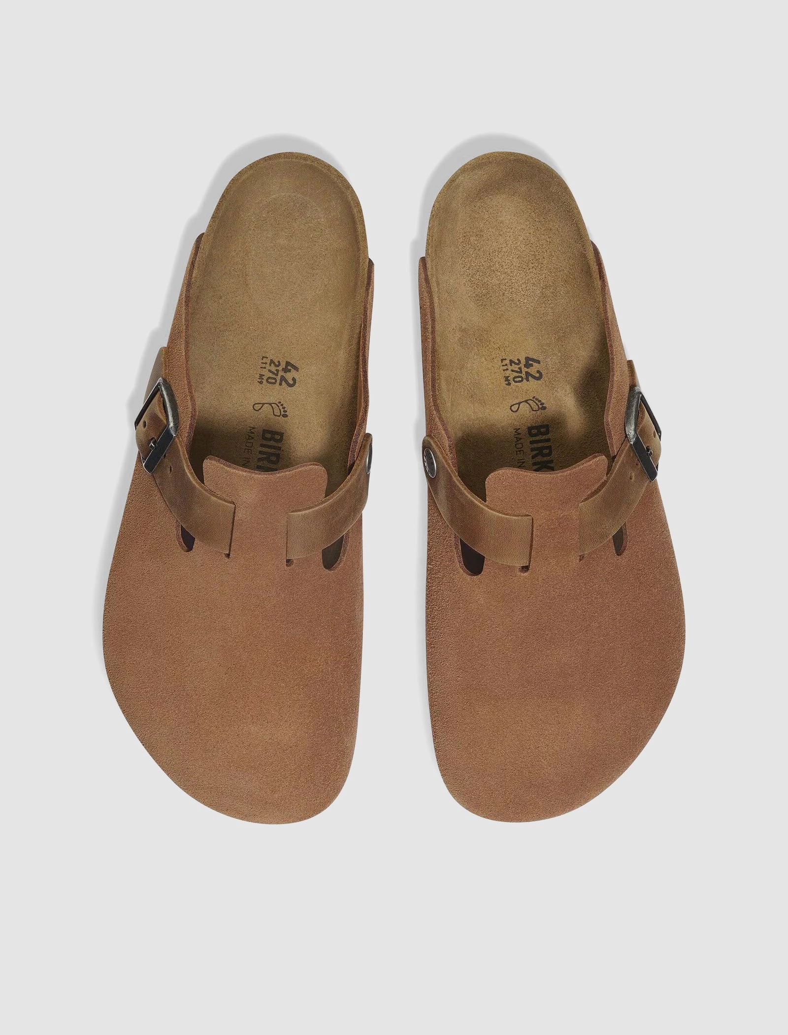 BOSTON SUEDE "COGNAC" Arch Support Footbeds