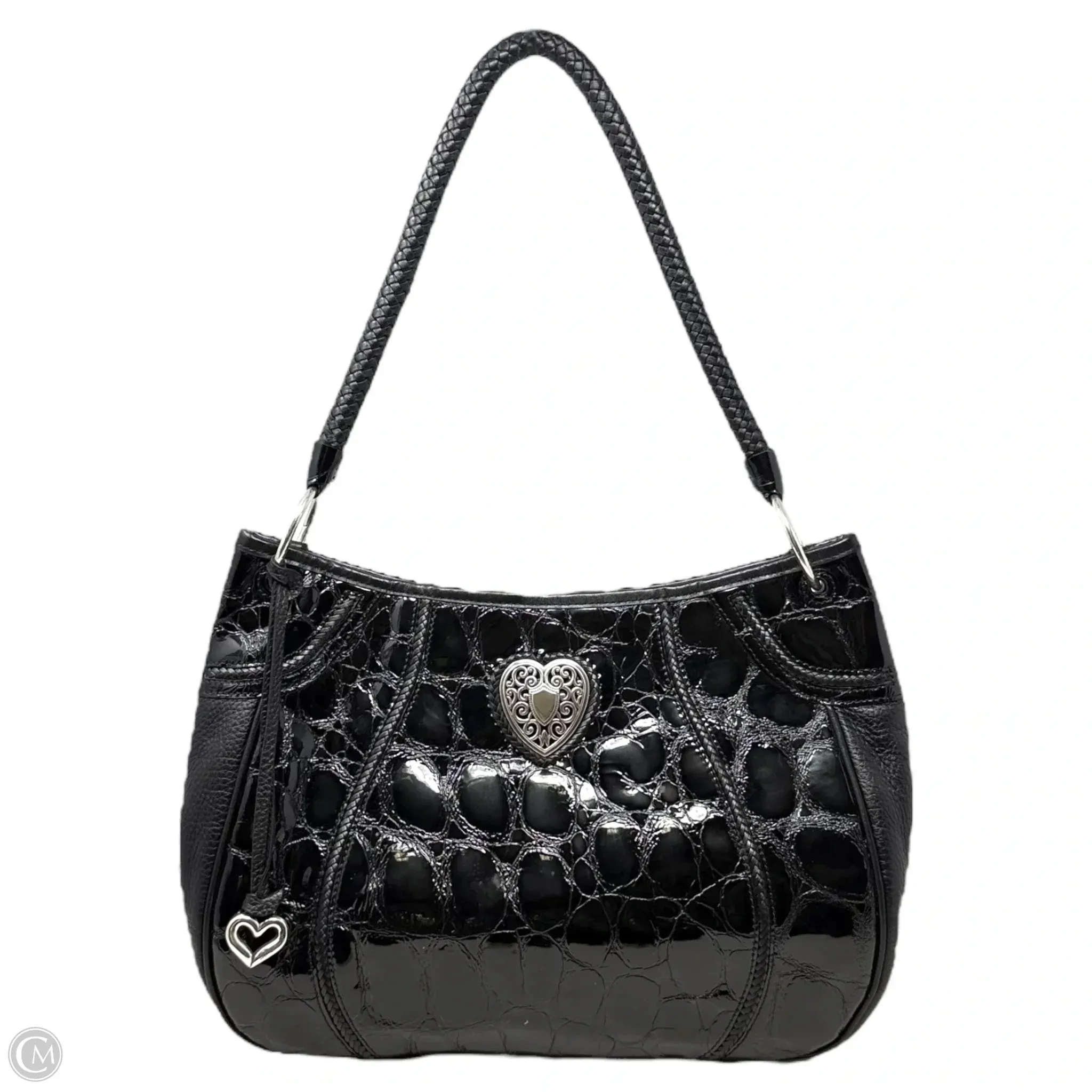 Brighton	Bags Croc Embossed Leather Hobo Bag By Brighton, Size: Large
