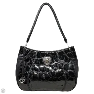 Brighton	Bags Croc Embossed Leather Hobo Bag By Brighton, Size: Large