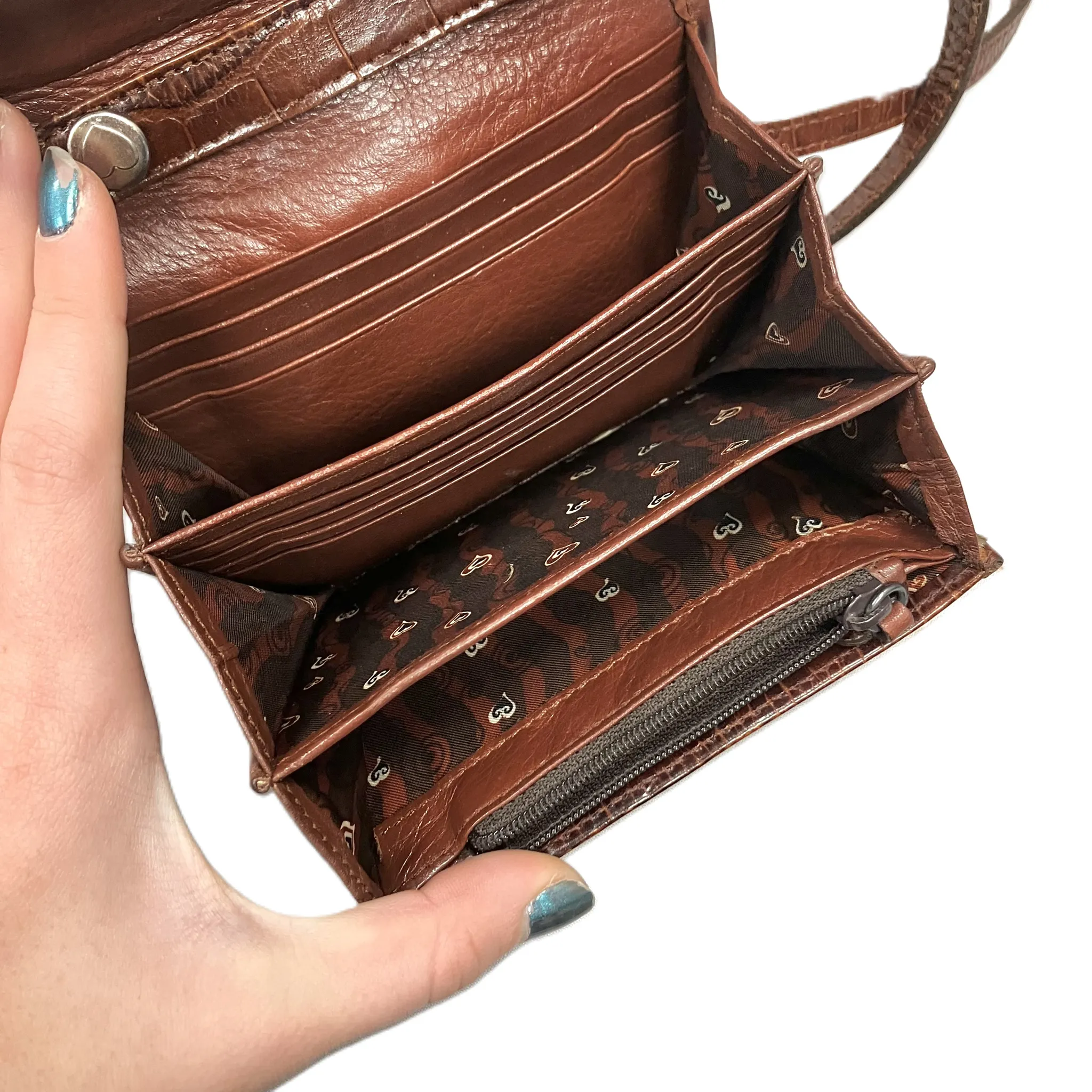 Brighton	Bags Crossbody Leather By Brighton, Size: Small