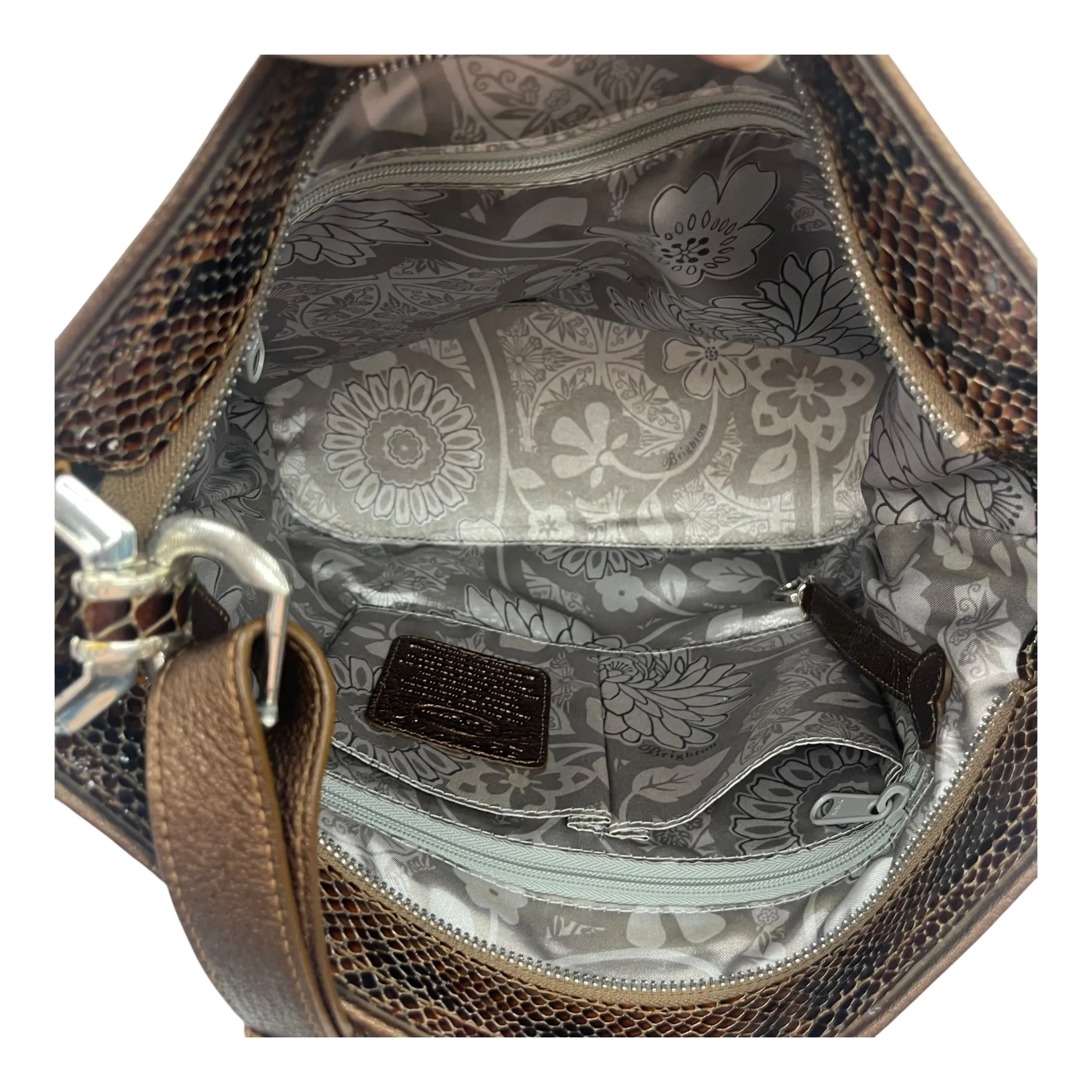 Brighton	Bags Handbag Leather By Brighton In Brown, Size:Medium