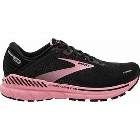 Brooks Adrenaline GTS 22 Womens Running Shoes - Black Brooks cushioned sneakers for distance running