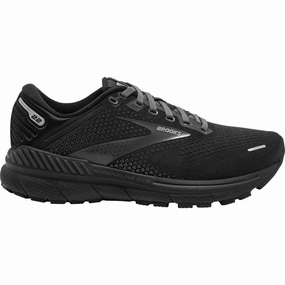 Brooks Adrenaline GTS 22 Womens Running Shoes - Black Brooks cushioned sneakers for distance running