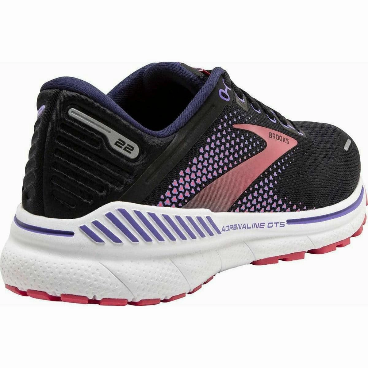 Brooks Adrenaline GTS 22 Womens Running Shoes - Black Responsive Road Shoes