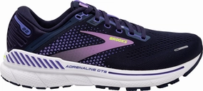 Brooks Adrenaline GTS 22 Womens Running Shoes - Blue Brooks cushioned sneakers for distance running
