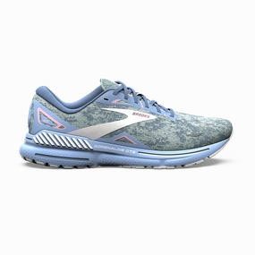 Brooks Adrenaline GTS 23 - Blue - Open Air - Pink Brooks running shoes with responsive cushioning