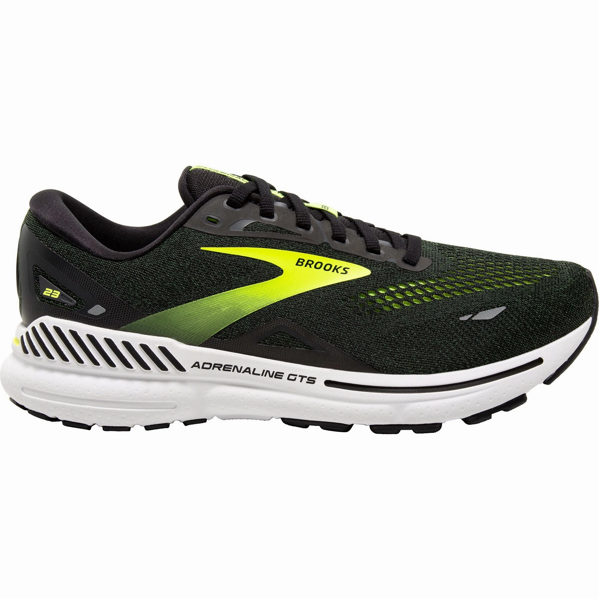 Brooks Adrenaline GTS 23 Mens Running Shoes - Black Brooks cushioned sneakers for distance running