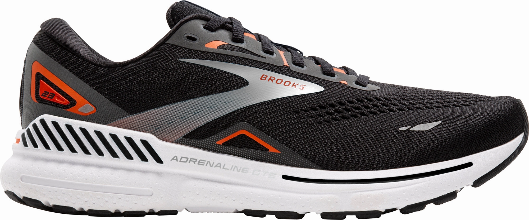 Brooks Adrenaline GTS 23 Mens Running Shoes - Black Brooks cushioned sneakers for distance running
