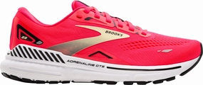 Brooks Adrenaline GTS 23 Womens Running Shoes - Pink Brooks cushioned sneakers for distance running