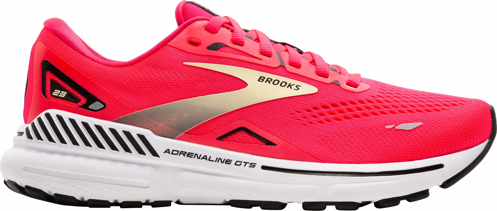 Brooks Adrenaline GTS 23 Womens Running Shoes - Pink Brooks cushioned sneakers for distance running
