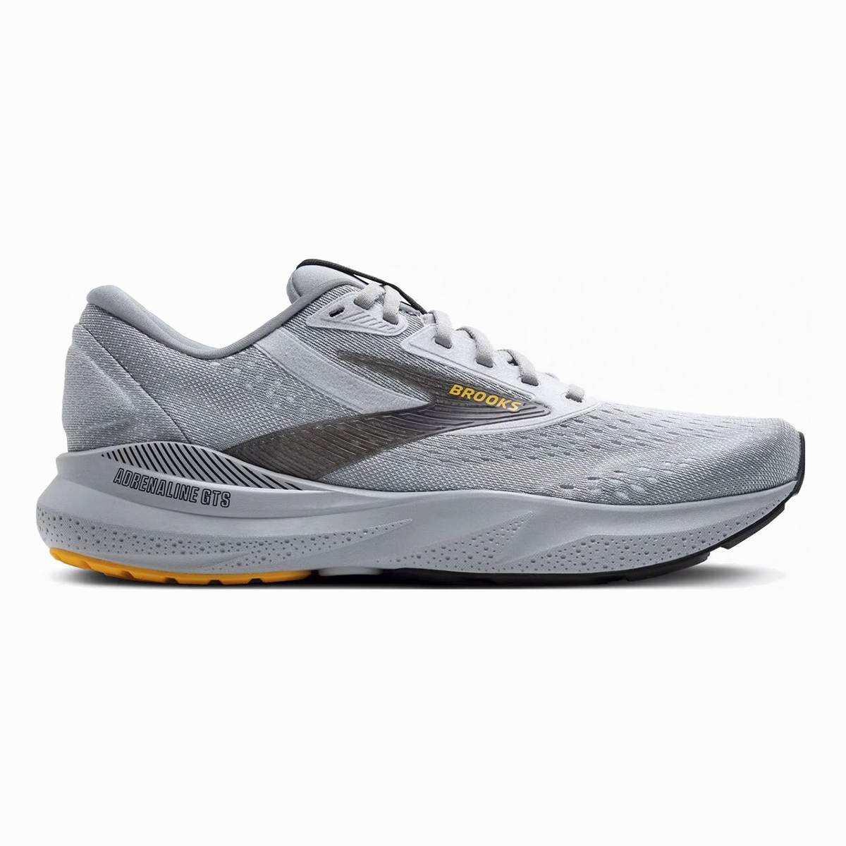 Brooks Adrenaline GTS 24 Alloy - White - Gold Fusion Brooks running shoes with responsive cushioning