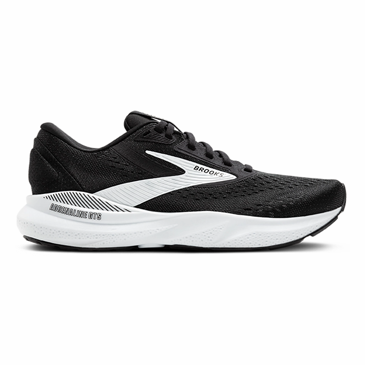 Brooks Adrenaline GTS 24 Black - White Brooks running shoes with responsive cushioning