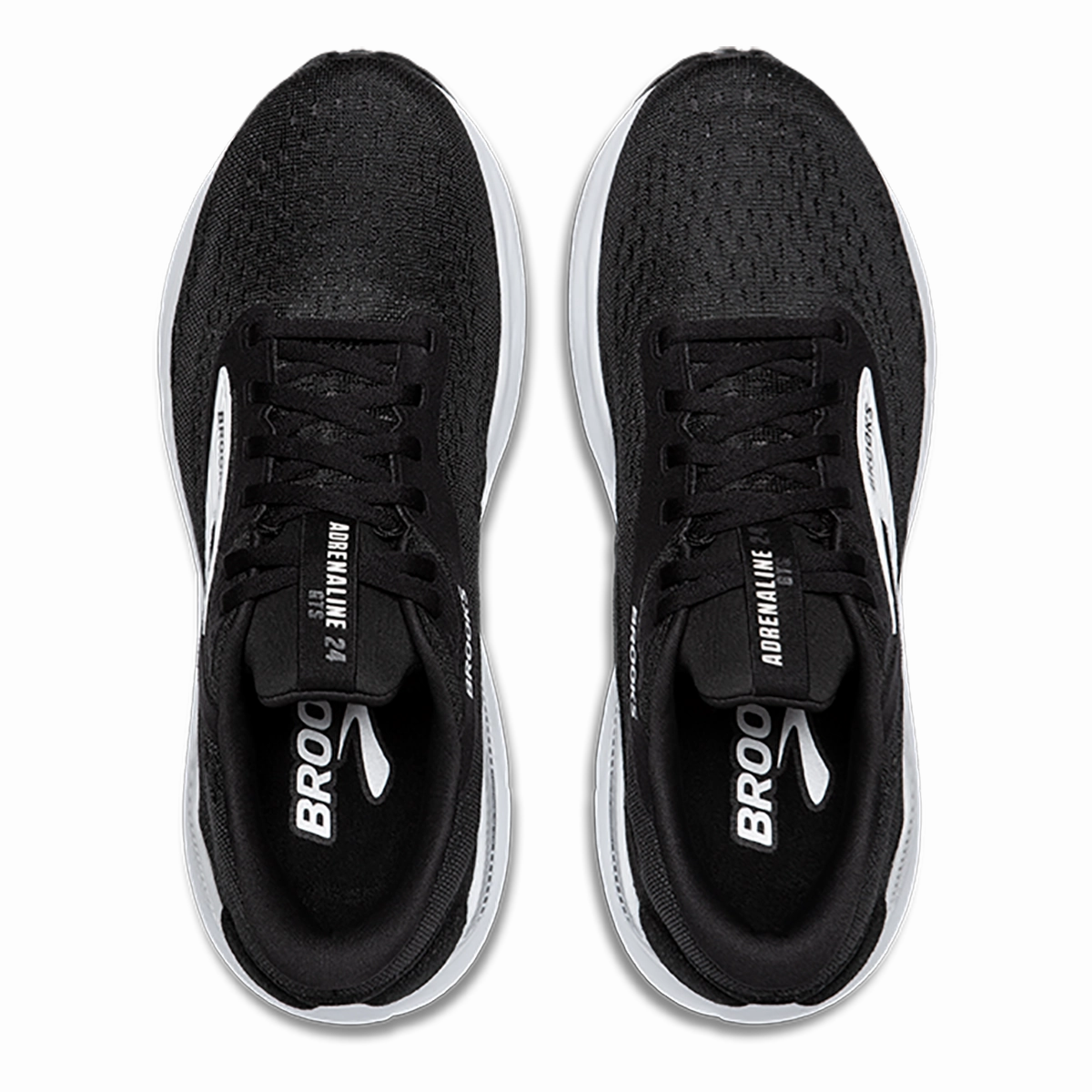 Brooks Adrenaline GTS 24 Black - White Brooks performance running shoes