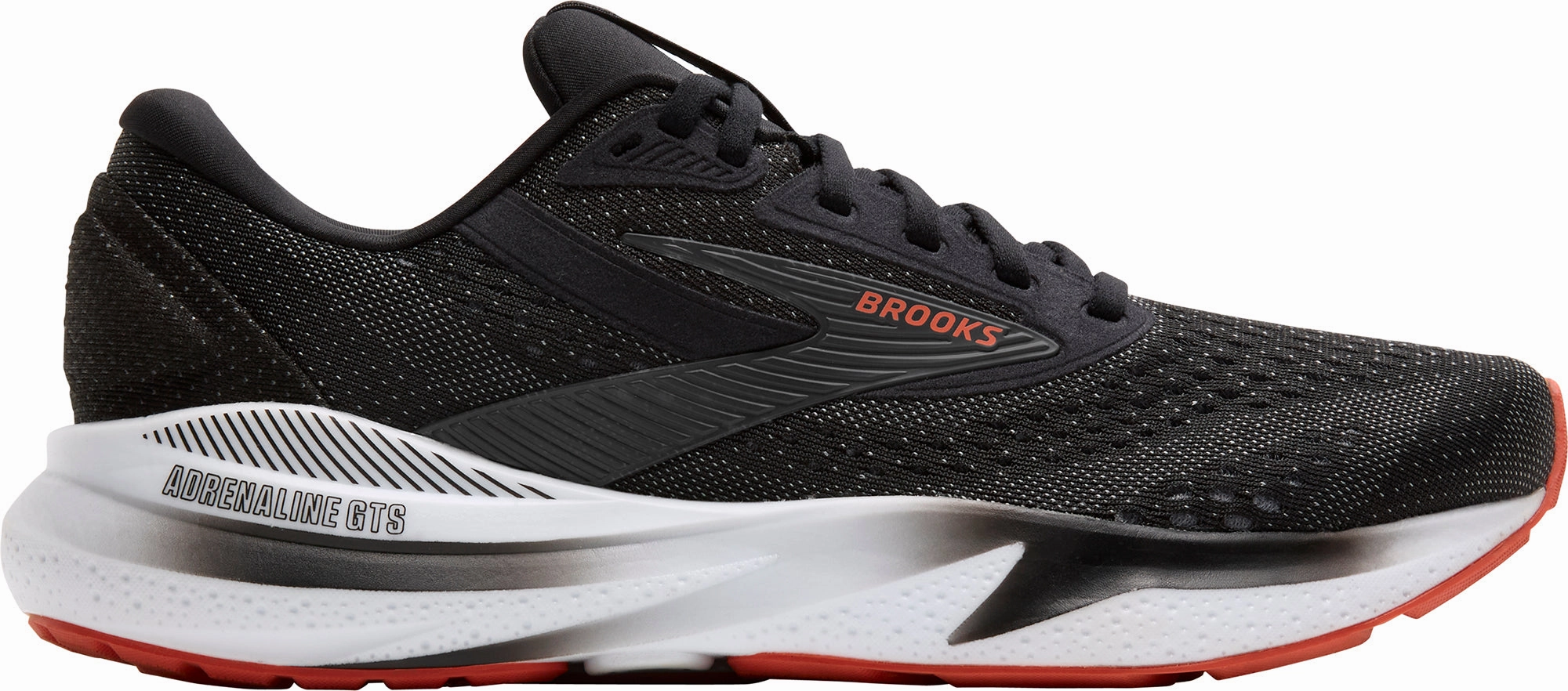 Brooks Adrenaline GTS 24 Mens Running Shoes - Black Brooks cushioned sneakers for distance running