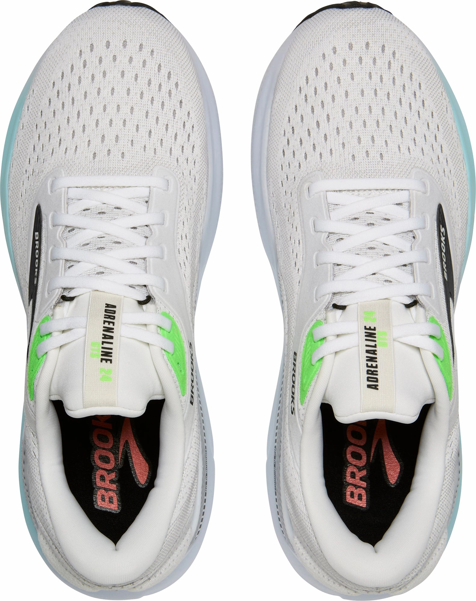Brooks Adrenaline GTS 24 Mens Running Shoes - White Training Sneakers