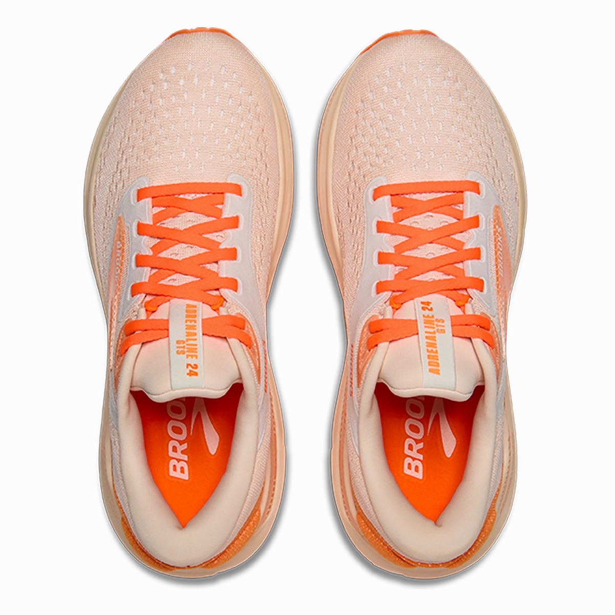 Brooks Adrenaline GTS 24 Pink - Nectarine - Orange Brooks performance running shoes