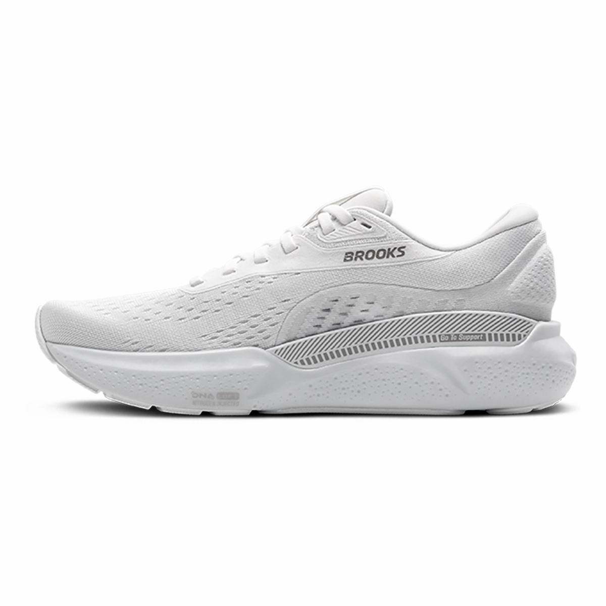 Brooks Adrenaline GTS 24 White - Oyster - Alloy Brooks performance running shoes