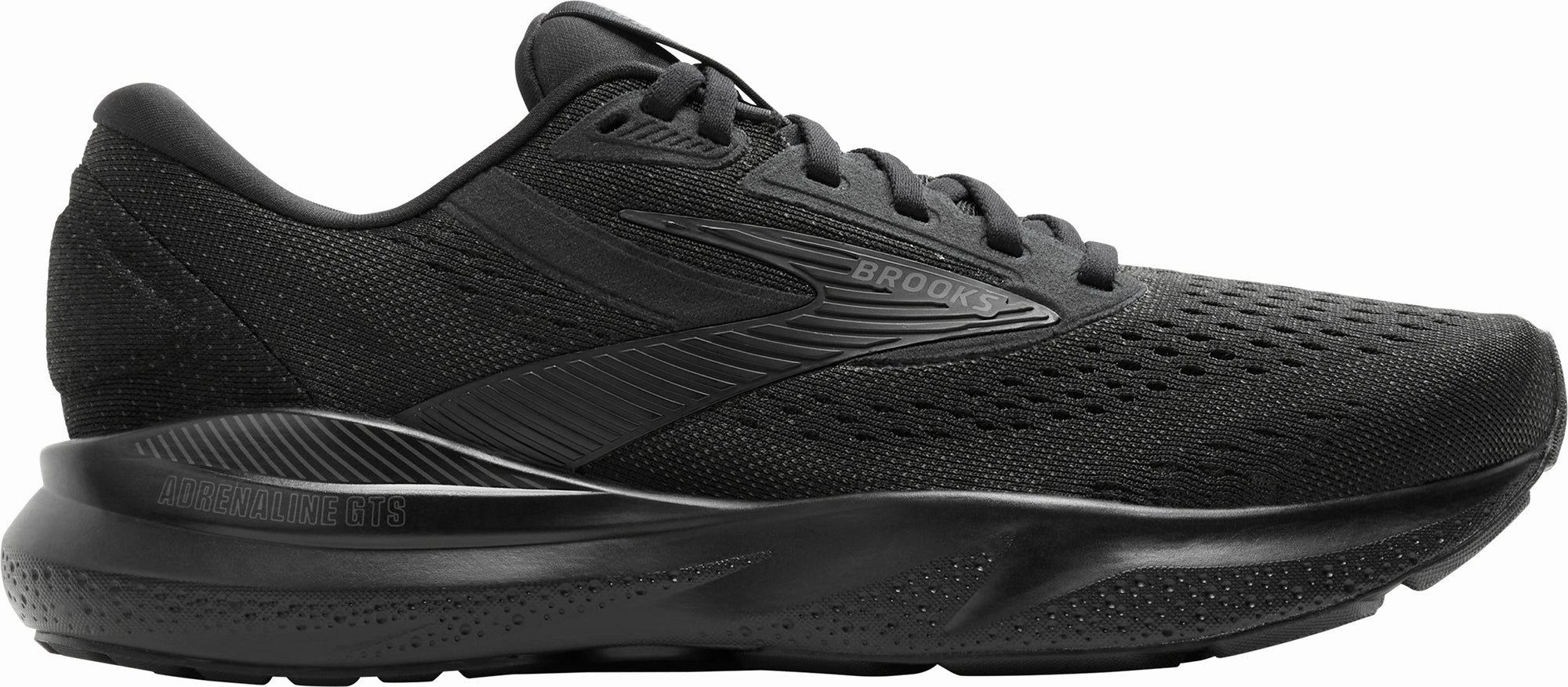 Brooks Adrenaline GTS 24 WIDE FIT Womens Running Shoes - Black Brooks cushioned sneakers for distance running