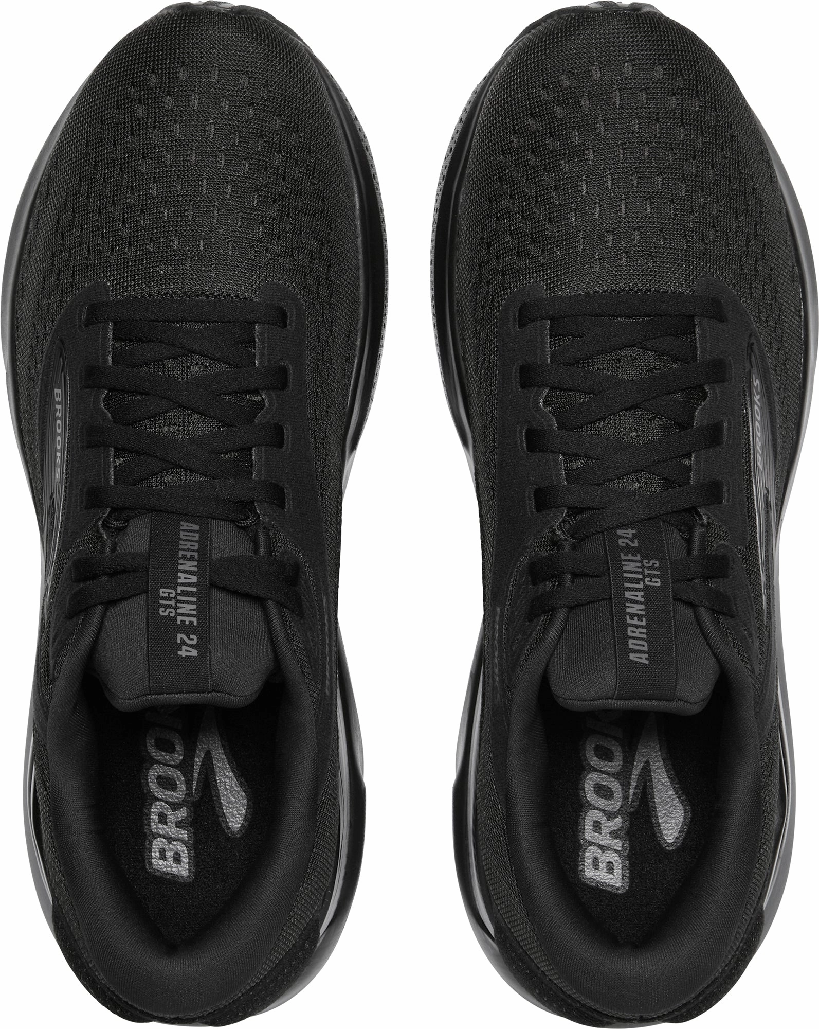 Brooks Adrenaline GTS 24 WIDE FIT Womens Running Shoes - Black Training Sneakers