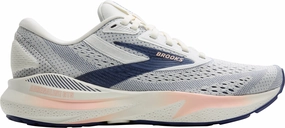 Brooks Adrenaline GTS 24 WIDE FIT Womens Running Shoes - Grey Brooks cushioned sneakers for distance running