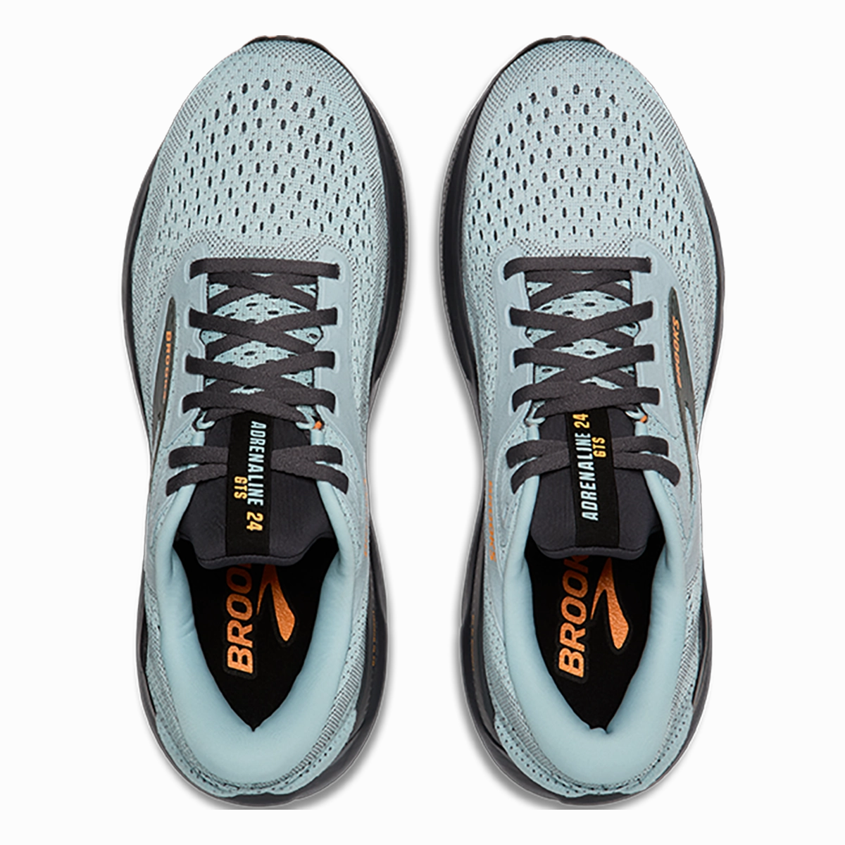 Brooks Adrenaline GTS 24 Winter Sky - Ebony - Orange Brooks performance running shoes