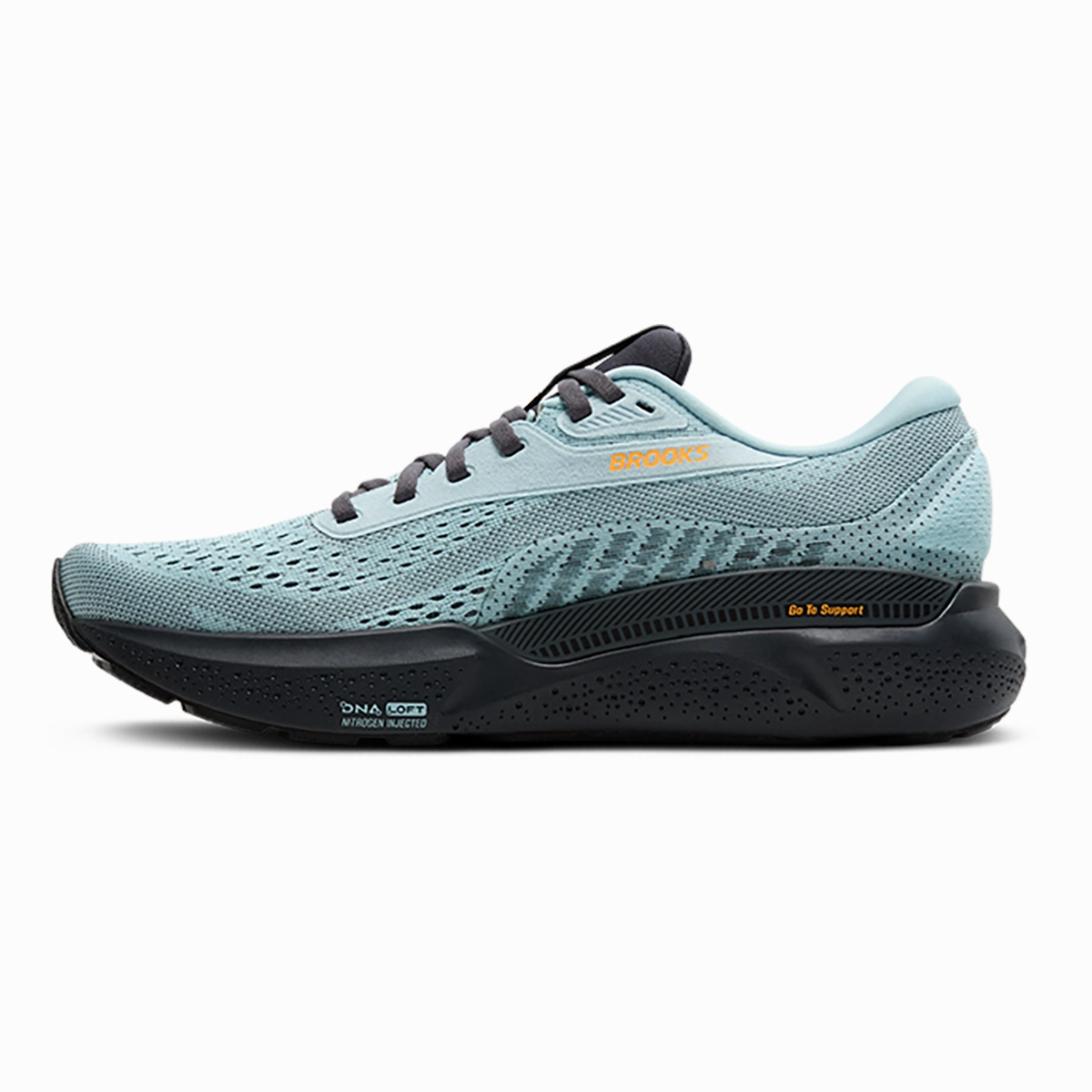 Brooks Adrenaline GTS 24 Winter Sky - Ebony - Orange Brooks performance running shoes