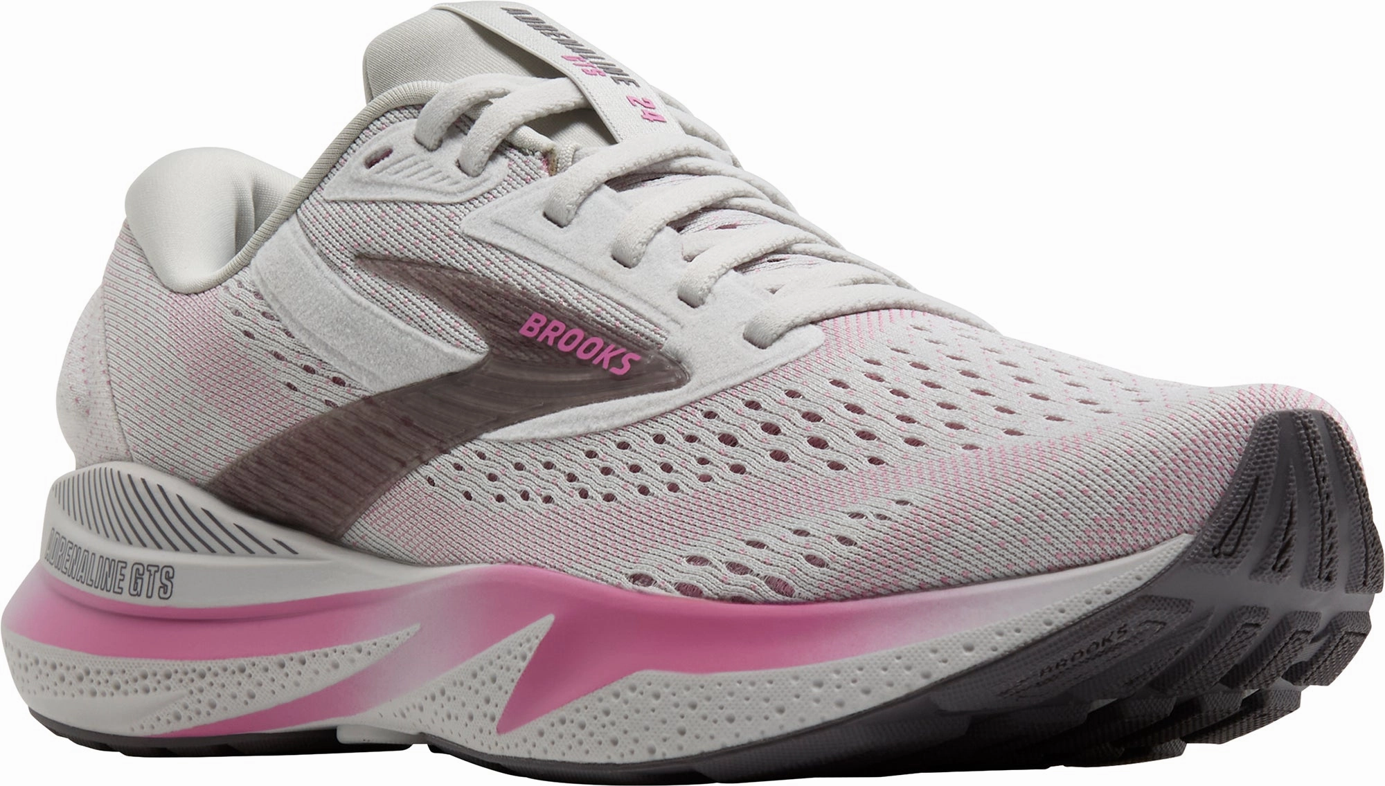 Brooks Adrenaline GTS 24 Womens Running Shoes - Beige Training Sneakers