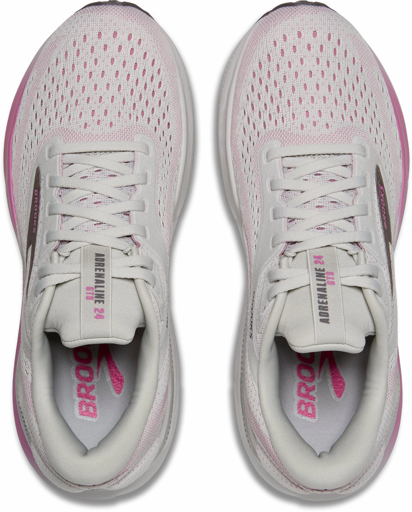 Brooks Adrenaline GTS 24 Womens Running Shoes - Beige Training Sneakers