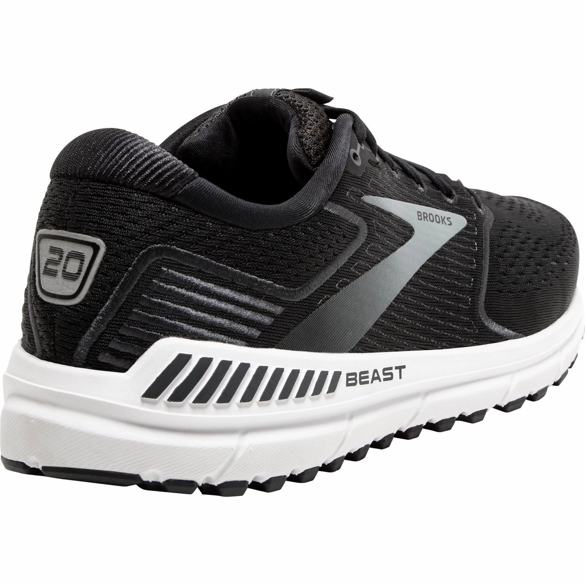 Brooks Beast 20 WIDE FIT Mens Running Shoes - Black Distance Runners