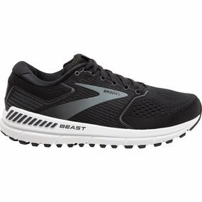 Brooks Beast 20 WIDE FIT Mens Running Shoes - Black Brooks cushioned sneakers for distance running
